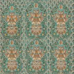Mind The Gap Floral Tapestry WP20405 Orange, Taupe, Turquoise
