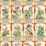 Mind The Gap FLOWERING WALL WP20585 Taupe, Blue, Green, Red, Pink, Yellow, Purple, Lilac, Orange, Brown