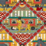 Mind The Gap GARE DU NORD WP20773 The lemon colourway features a lively lemon yellow background highl...