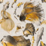 Mind The Gap Goldfish WP20302 Grey, Yellow
