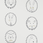 Hibou Home Portraits HH00901 Black/White/Gold