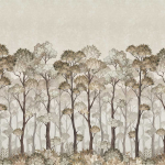 Timeless Design Hinoki Forest Mural TD0201-03 Sepia