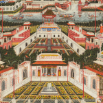 Mind The Gap INDIAN PALACE WP20651 Taupe, Blue, Green, Yellow, Grey, Red, Orange, Ivory, Peach Pink