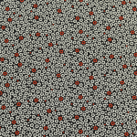 Jean Paul Gaultier COQUELICOT 3331-02 Red and white poppies on black background