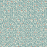 Jean Paul Gaultier COQUELICOT 3331-03 An off-white background adorned with aqua blue and pastel pink popp...