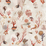 Jean Paul Gaultier CORAIL 3324-01 Set against a soft ecru background, this colourway features an intr...