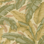 Jannelli & Volpi BANANE Raffia / Gold Foil JV-7228 A golden olive, muted chartreuse, oatmeal, soft peach, gold and khaki