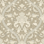 KT Exclusive William Morris KELMSCOTT KT30303 Light beige background with greyish cream tones. Muted, neutral pal...