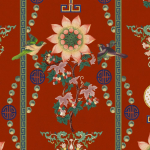 Mind The Gap LIN YUAN  WP20587 Red, Green, Yellow, Pink, Blue, Peach, Lilac, White