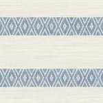 Today Interiors COASTAL HAVEN LN40100-LN40112 LN40102 Blue Aztec patterns on a white background.