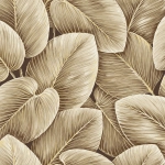 Today Interiors SAVANNAH GRASS LS60300-LS60306 LS60306 Dark brown background with beige and golden leaves, creating a warm...