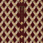 Mind The Gap LUXURY DETAIL WP30173 Showcases a rich burgundy background with accents of gold, tan, and...