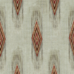 Mind The Gap MAIYSHA WP30086 Features shades of terracotta and burnt orange on a birch white bac...