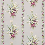 Nina Campbell Suzhou Fabric NCF4174-01 Colour: Magenta/Amethyst/Grey