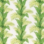 Nina Campbell Palmetto Fabric NCF4246-01 Green/Ivory