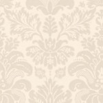 Nina Campbell Campbell Damask NCW4025-04 Ivory with pearl mica.