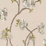 Nina Campbell Orchard Blossom NCW4027-05 The backdrop of pearl lustre elegantly show cases the traditional b...