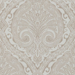 Nina Campbell Khitan NCW4186-08 White and silver.