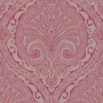 Nina Campbell Khitan NCW4186-11 Cranberry and gilver.