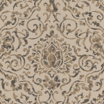 Nina Campbell Belem NCW4201-01 Chocolate and gold