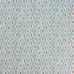 Nina Campbell Beau Rivage NCW4301-01 Taupe and white on a blue background
