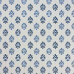 Nina Campbell Camille NCW4303-01 Indigo and blue on a white background

