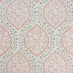 Nina Campbell Marguerite NCW4304-03 Pink and grey on an ivory background
