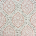 Nina Campbell Marguerite NCW4304-03 Pink and grey on an ivory background
