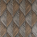 Nina Campbell Bonnelles NCW4352-06 silver and gold on a black background 
