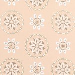 Nina Campbell Garance NCW4354-01  silver and white on a blush pink background