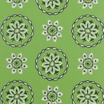 Nina Campbell Garance NCW4354-04 dark brown and white on an emerald background