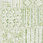 Nina Campbell Cloisters NCW4391-03 A gentle, geometric design featuring a patchwork pattern using soft...