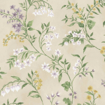 Nina Campbell Almora NCW4491-02 Lilac / Gold / Eucalyptus