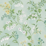 Nina Campbell Almora NCW4491-05 Aqua / Yellow / Green