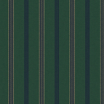 Mind The Gap OREGON WP30095 A rich green background complemented by navy and gold stripes.