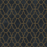 Today Interiors Panthera Orient PH49105 Antique gold geometric pattern on dusty blue background with metall...