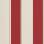 Ralph Lauren Mapleton Stripe PRL703/08 vermillion red and brown on a cream background

