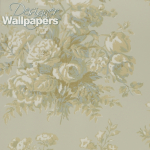 Ralph Lauren FRANCOISE BOUQUET PRL706/02 blue, green, browns and white on a light meadow green background