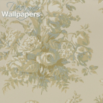 Ralph Lauren FRANCOISE BOUQUET PRL706/01 blue, green, light brown and white on a parchment background