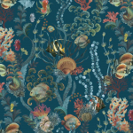 Timeless Design Coral Reef TD1203-02 Caribbean Blue