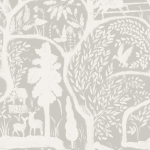 Mind The Gap THE ENCHANTED WOODLAND WP20815 A vibrant fusion of ivory on a off-white bacjground.
