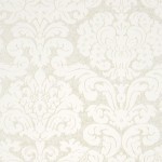 Thibaut Wallpapers Trelawny Damask T14222 White on a pearl background