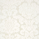 Thibaut Wallpapers Trelawny Damask T14222 White on a pearl background