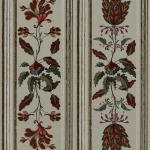 Mind The Gap TYROLEAN PANEL WP20698 Taupe, red, green, and blue. 