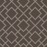 Osborne & Little Herrick W5721-06 Taupe pattern edged in black and gilver metallic on deep brown back...