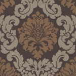Osborne & Little Radnor W5795-01 Copper and gilver on black.