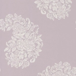 Osborne & Little Soubise W6010-05 White on shimmering pink pearl.