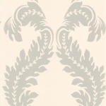 Osborne & Little Manzoni W6030-04 Ivory, cream, white, charcoal and black