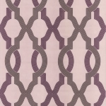 Osborne & Little Cannetille W6434-02 In two shades of silvery purple against very pale muted lilac.