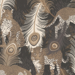 Matthew Williamson Leopardo W6805-02 Black, metallic, antique gold and taupe